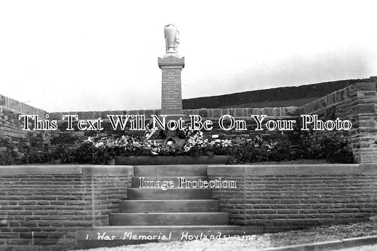 YO 7273 - Hoylandswaine War Memorial, Yorkshire WW1