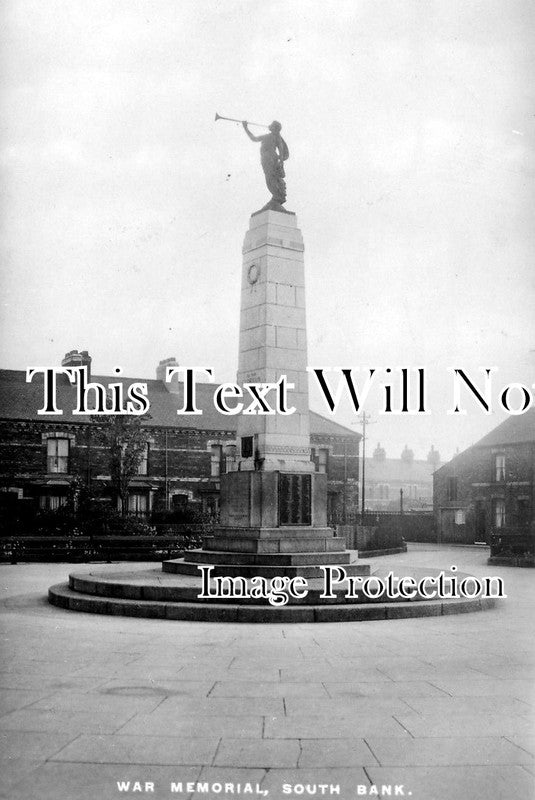 YO 73 - The War Memorial, South Bank, Middlesbrough, Yorkshire c1935