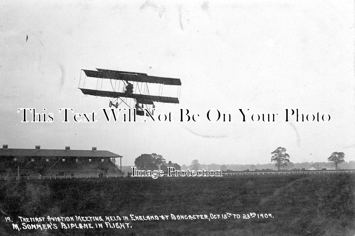 YO 731 - Sommers Biplane, Aviation Meeting, Doncaster, Yorkshire 1909