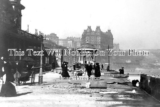 YO 7317 - Scarborough Spa Storm Damage, Yorkshire 1906