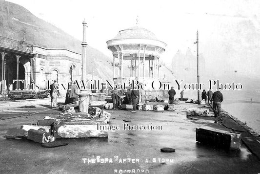 YO 7319 - Scarborough Spa Storm Damage, Yorkshire 1906