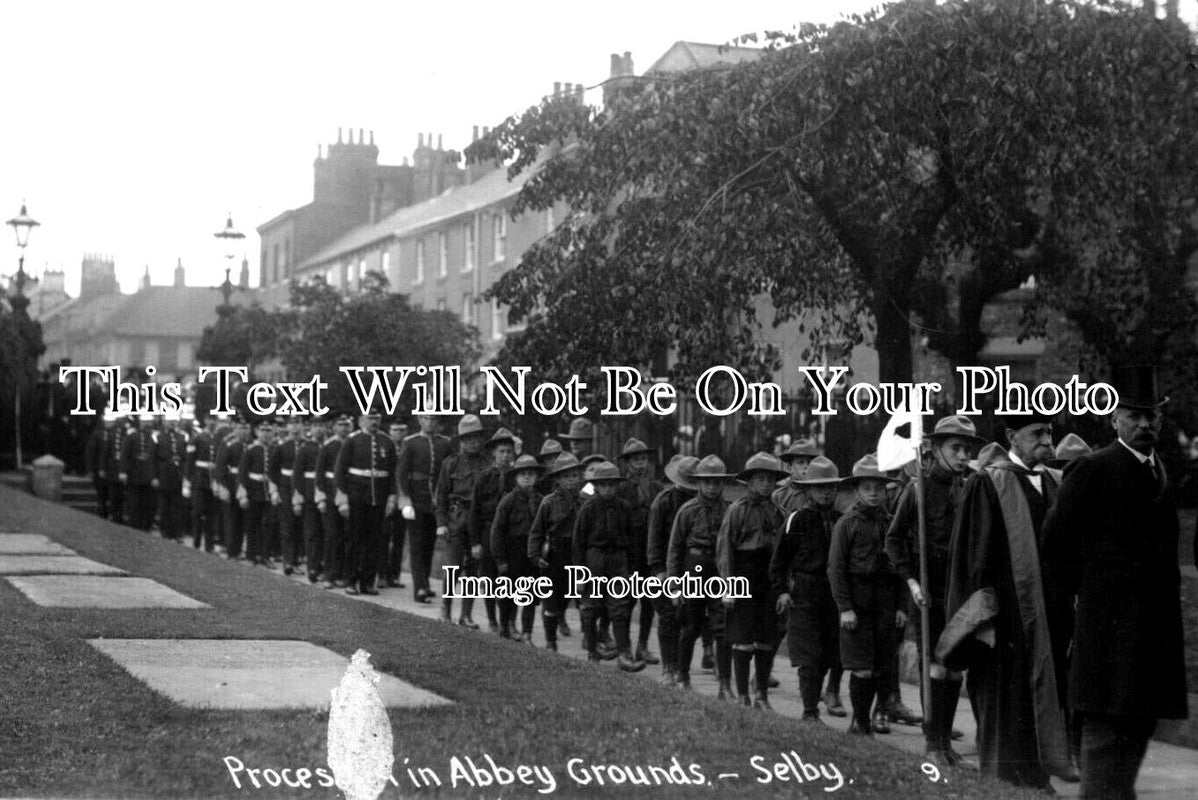 YO 7321 - Procession In Selby Abbey Grounds, Yorkshire