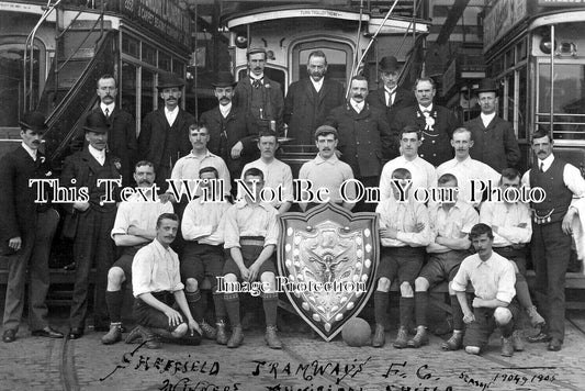 YO 7332 - Sheffield Tramways Football Club Municipal Sheild Winners 1904