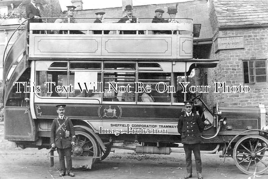 YO 7343 - Sheffield Corporation Tramways Bus, Totley, Yorkshire