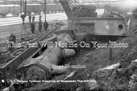 YO 7356 - Railway Express Disaster At Woodhouse, Sheffield, Yorkshire 1908