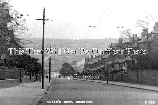YO 7377 - Queens Road, Bradford, Yorkshire c1916