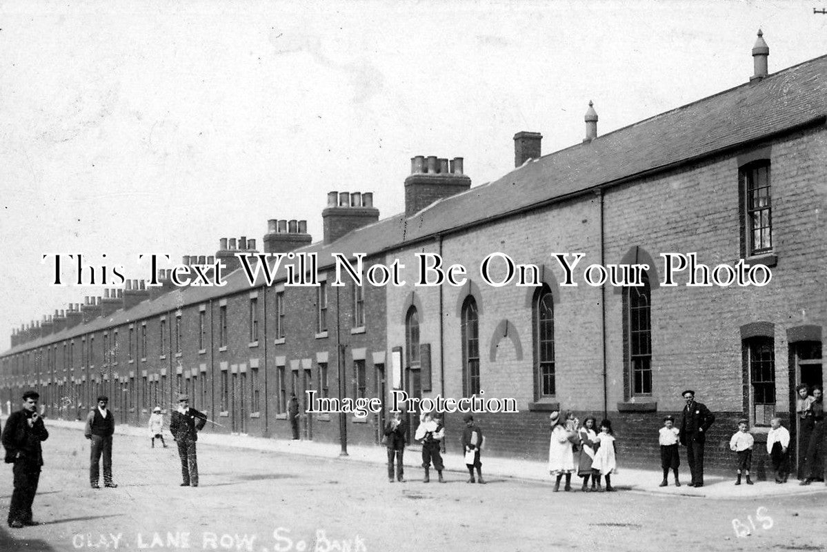 YO 74 - Clay Lane Row, South Bank, Middlesbrough, Yorkshire c1906