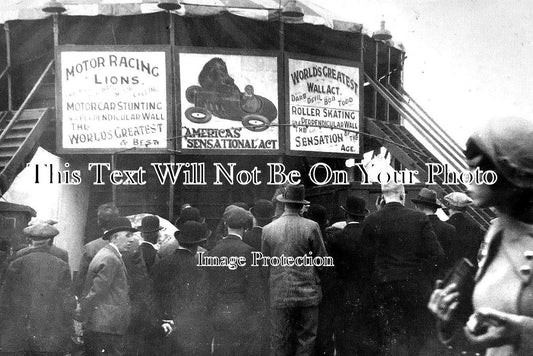 YO 7406 - Wall Of Death Fairground, Holbeck, Yorkshire c1933