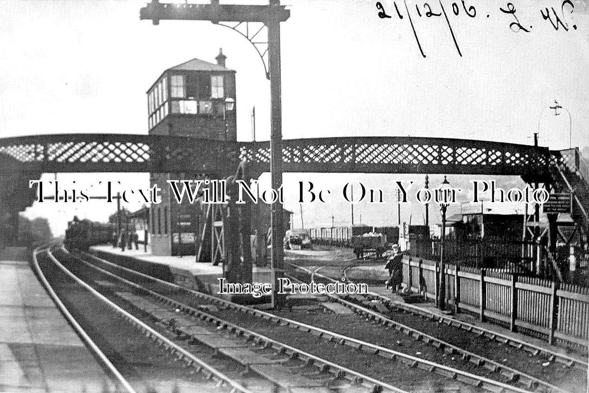 YO 7419 - Greetland Railway Station, Yorkshire 1906