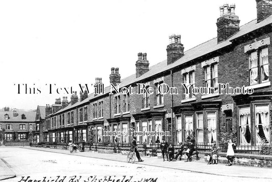 YO 7430 - Harefield Road, Sheffield, Yorkshire c1908