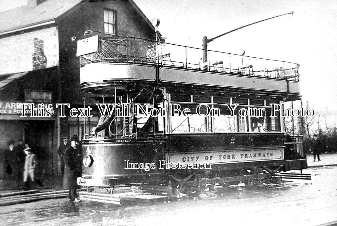 YO 7449 - City Of York Tramways Tram, York, Yorkshire c1910 – JB Archive