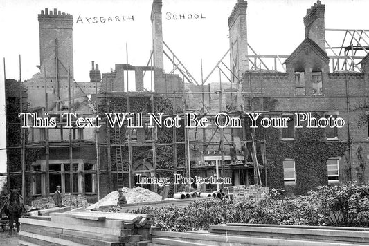 YO 7450 - Aysgarth School After Fire, Newton Le Willows, Yorkshire c1933