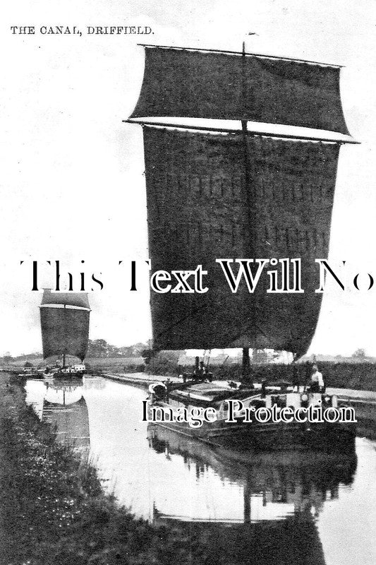 YO 7482 - Barges On The Canal, Driffield, Yorkshire