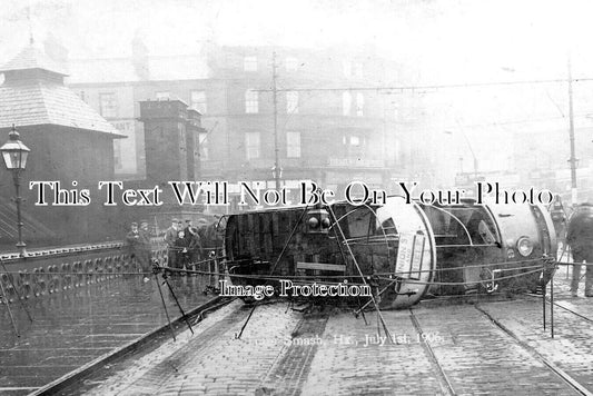 YO 7516 - Halifax Tram Smash Accident, Yorkshire 1906