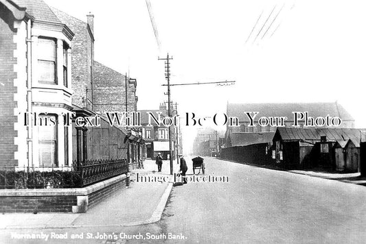 YO 7526 - Normanby Road & St Johns Church, South Bank, Middlesbrough