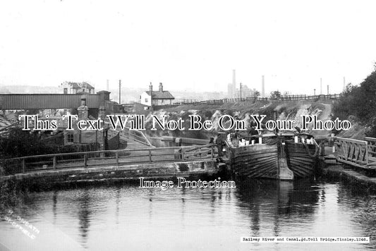 YO 7540 - Railway River & Canal, Toll Bridge, Tinsley, Sheffield, Yorkshire c1912