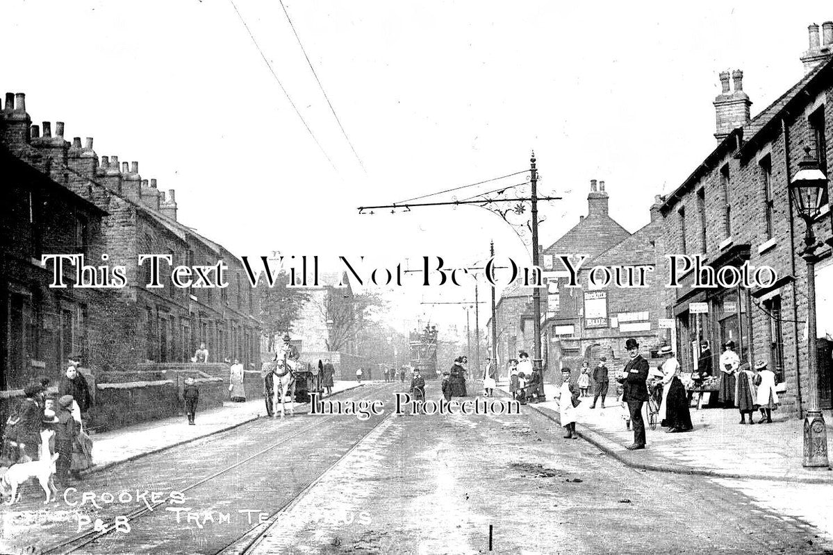 YO 7573 - Crookes Tram Terminus, Sheffield, Yorkshire