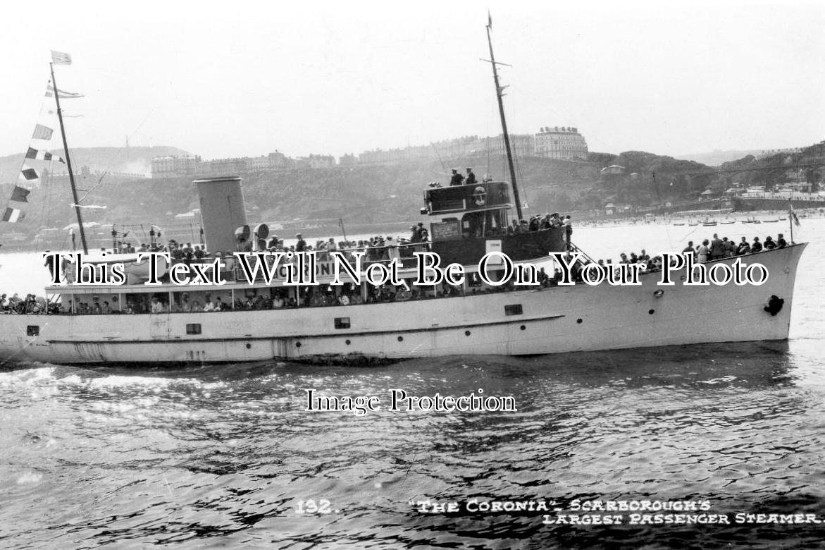 YO 759 - The Coronia Passenger Steamer, Scarborough, Yorkshire