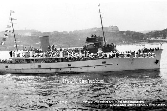 YO 759 - The Coronia Passenger Steamer, Scarborough, Yorkshire