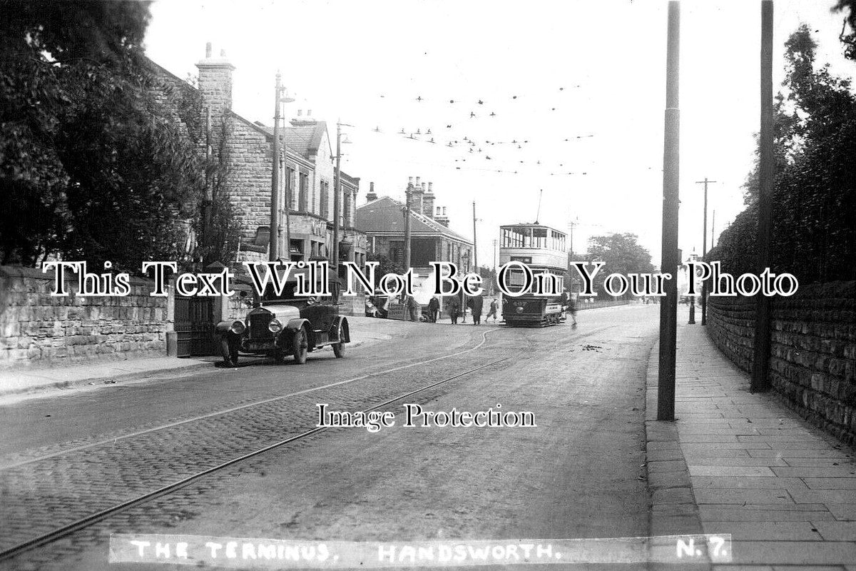 YO 7631 - The Tram Terminus, Handsworth, Sheffield, Yorkshire