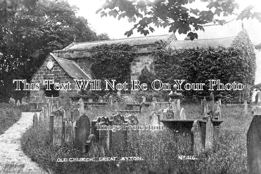 YO 7944 - Old Church, Great Ayton, Yorkshire c1917