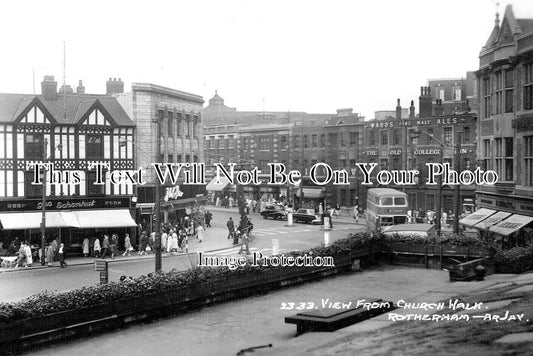 YO 8019 - View From Church Walk, Rotherham, Yorkshire