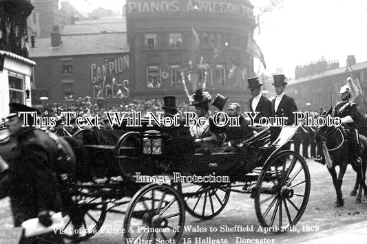 YO 8048 - Royal Visit To Fargate, Sheffield, Yorkshire 1909