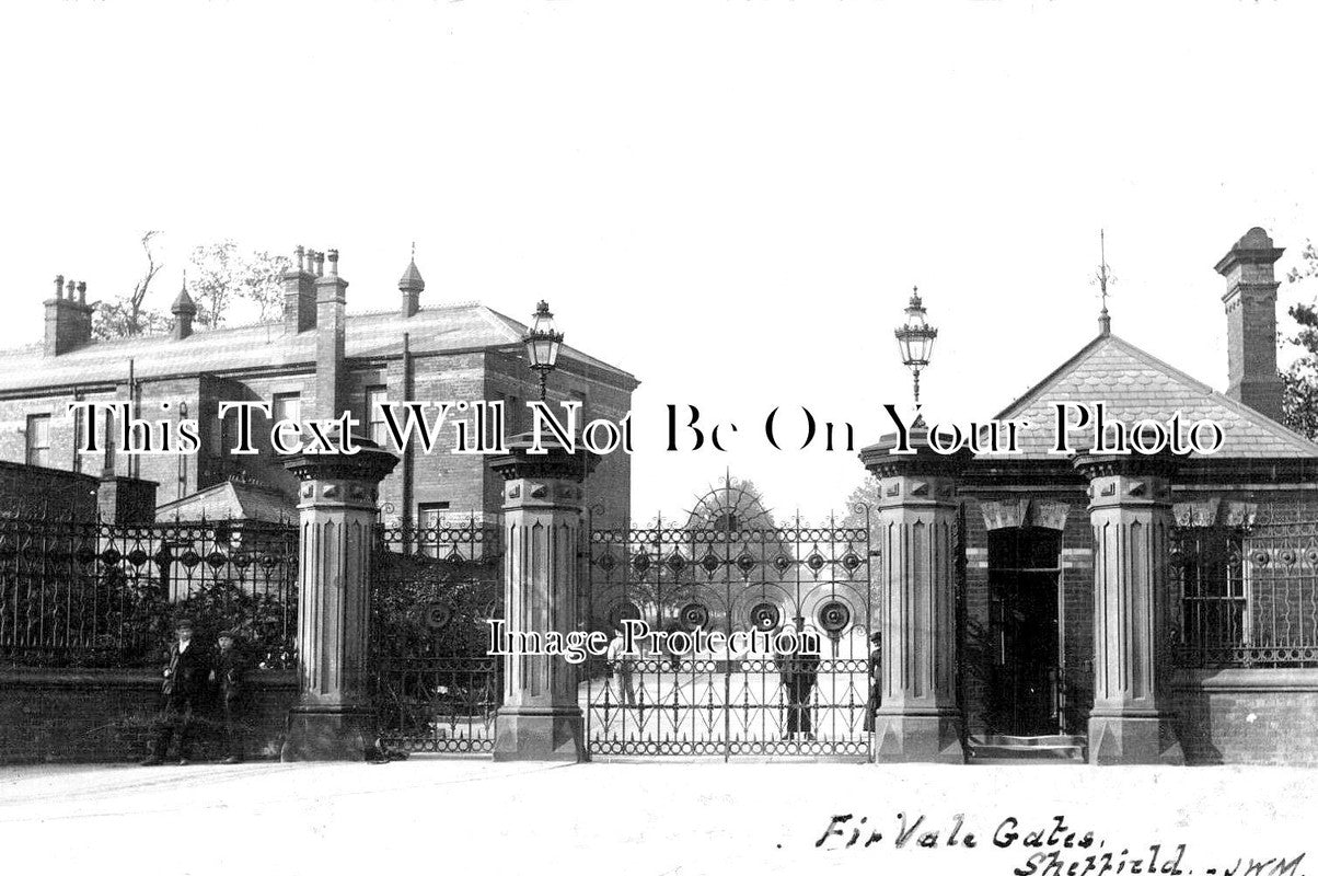 YO 8069 - Fir Vale Asylum Gates, Sheffield, Yorkshire