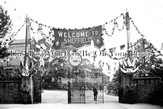 YO 8107 - Weston Parl Entrance Decorations, Broomhill, Sheffield, Yorkshire 1908