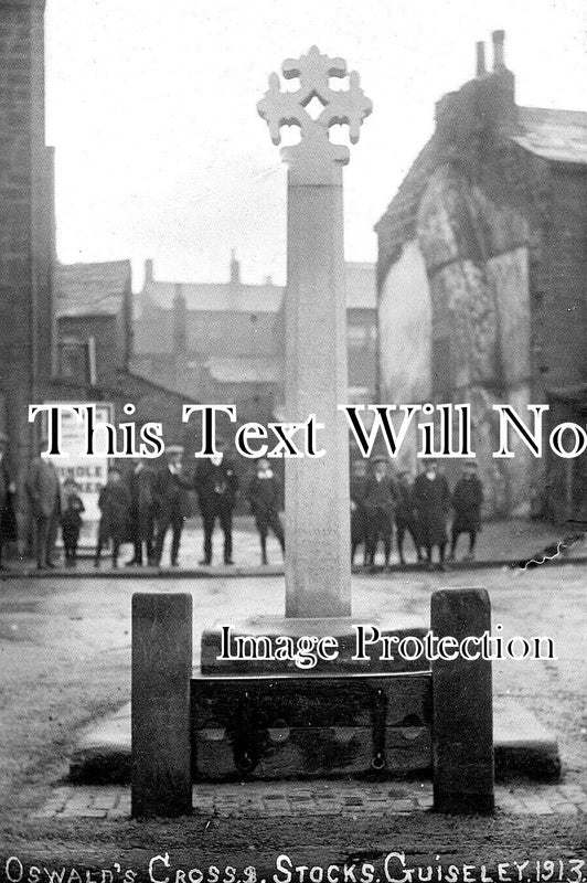 YO 8191 - Oswalds Cross & Stocks, Guiseley, Yorkshire 1913