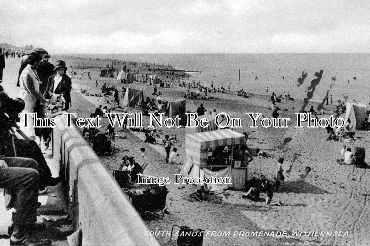 YO 823 - Sands & Promenade, Withernsea, Yorkshire c1946