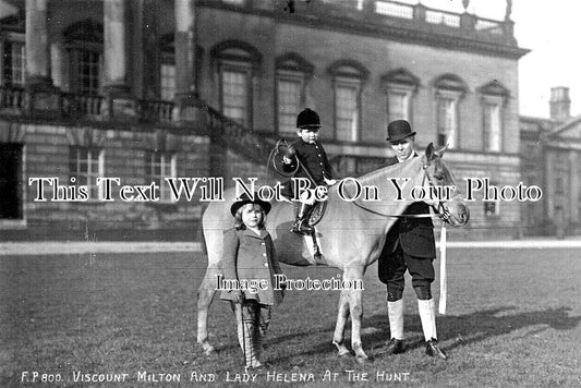 YO 8234 - Viscount Milton & Lady Helena, Wentworth Woodhouse, Yorkshire