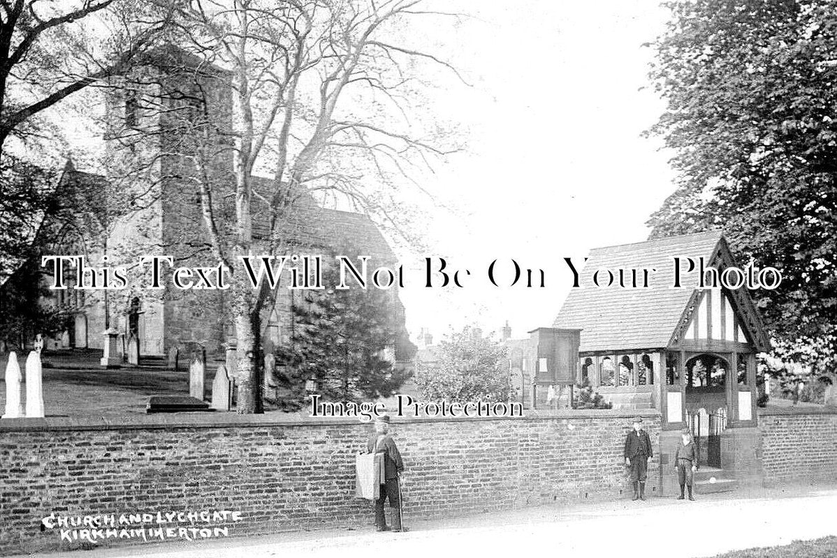 YO 8320 - Church & Lychgate, Kirk Hammerton, Yorkshire