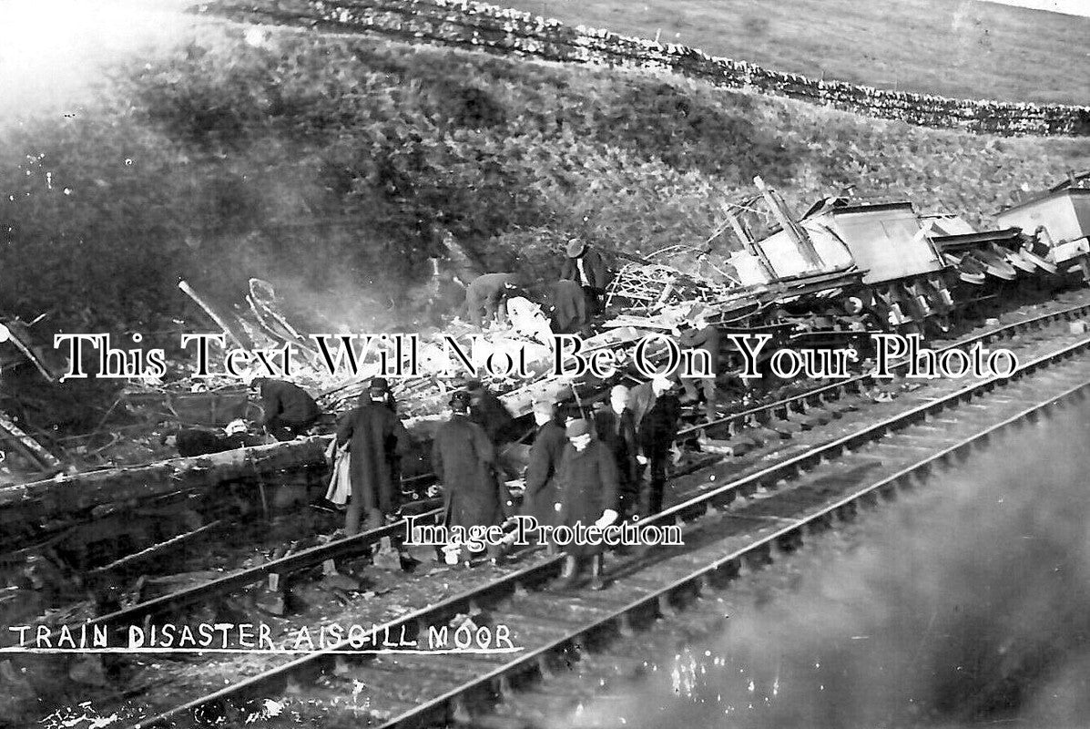 YO 8363 - Train Disaster Accident At Aisgill Moor, Yorkshire