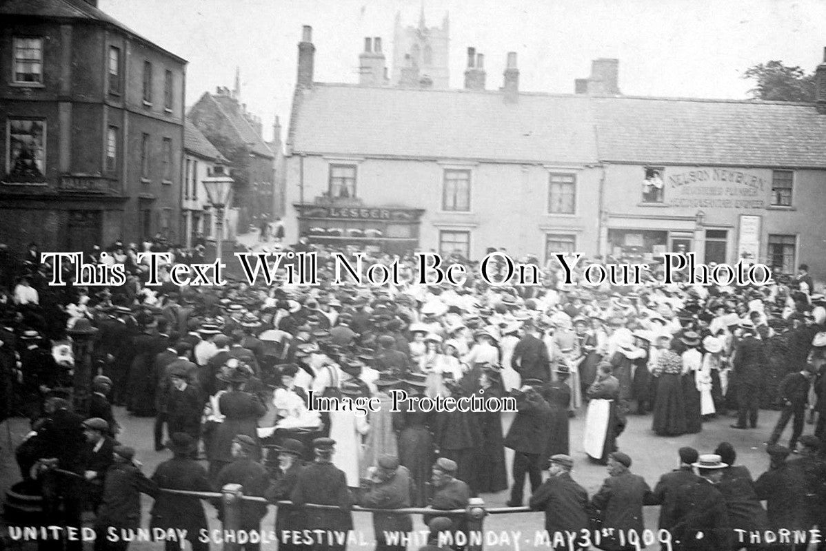 YO 838 - Whit Monday, United Sunday Schools Festival, Thorne, Yorkshire 1909