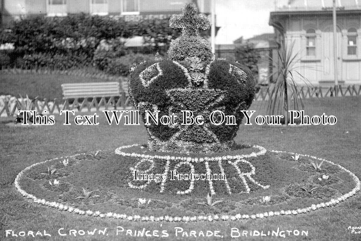 YO 8426 - Floral Crown, Princes Parade, Bridlington, Yorkshire 1911