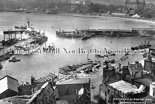 YO 8433 - Harbour & South Bay, Scarborough, Yorkshire