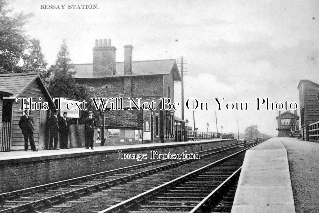 YO 848 - Sessay Railway Station, Yorkshire c1910