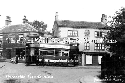 YO 8493 - Greenside Tram Terminus, Pudsey, Yorkshire c1935