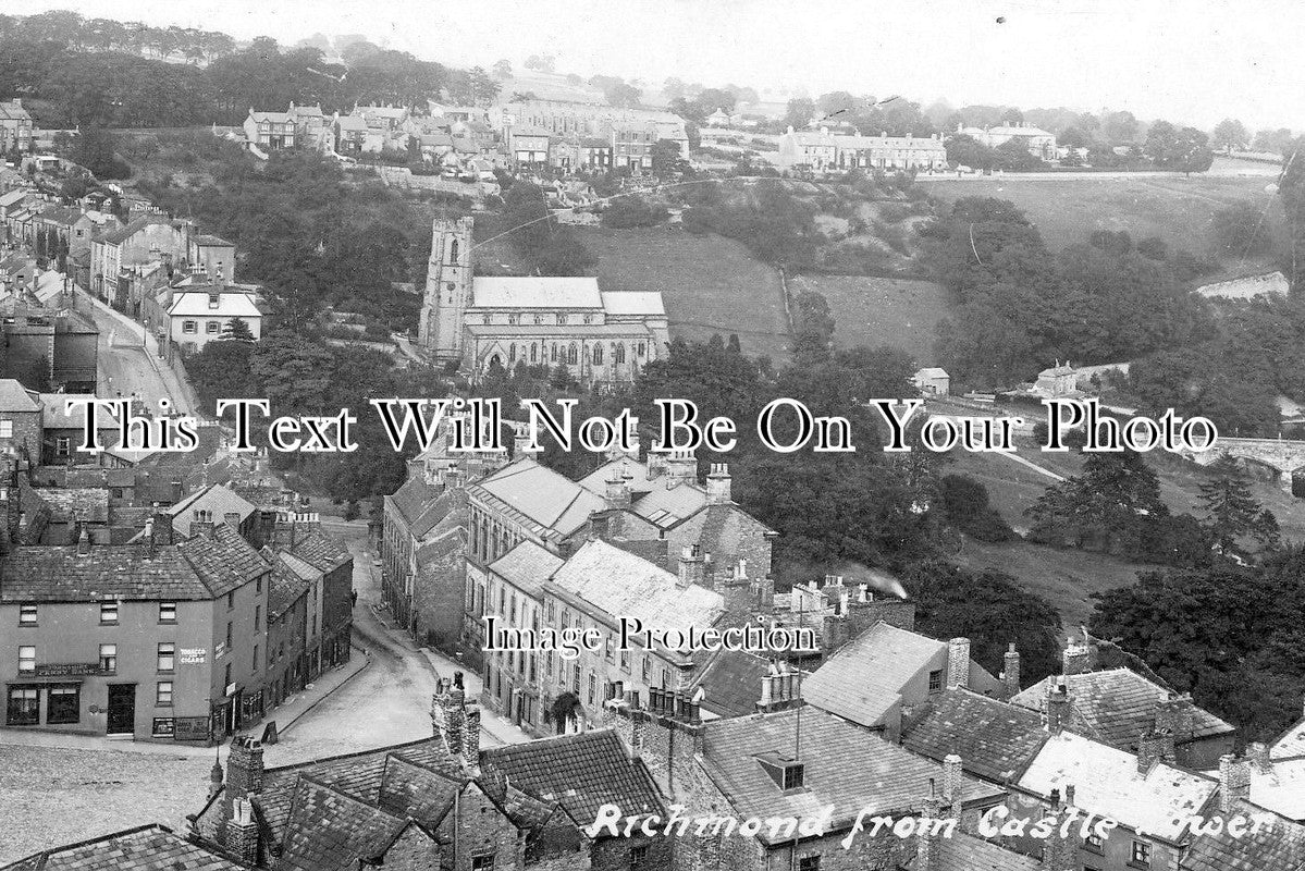 YO 850 - Richmond From Castle Tower, Yorkshire c1915