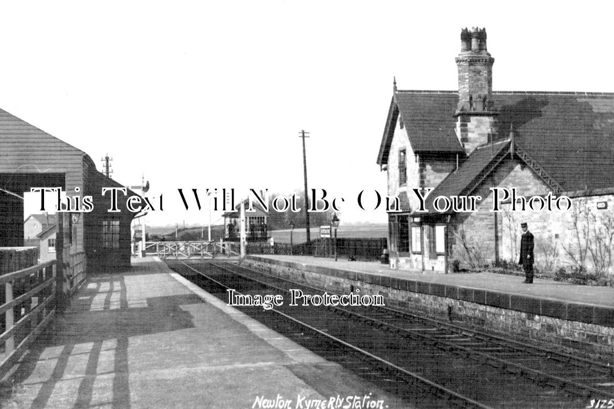 YO 8504 - Newton Kyme Railway Station, Yorkshire c1909