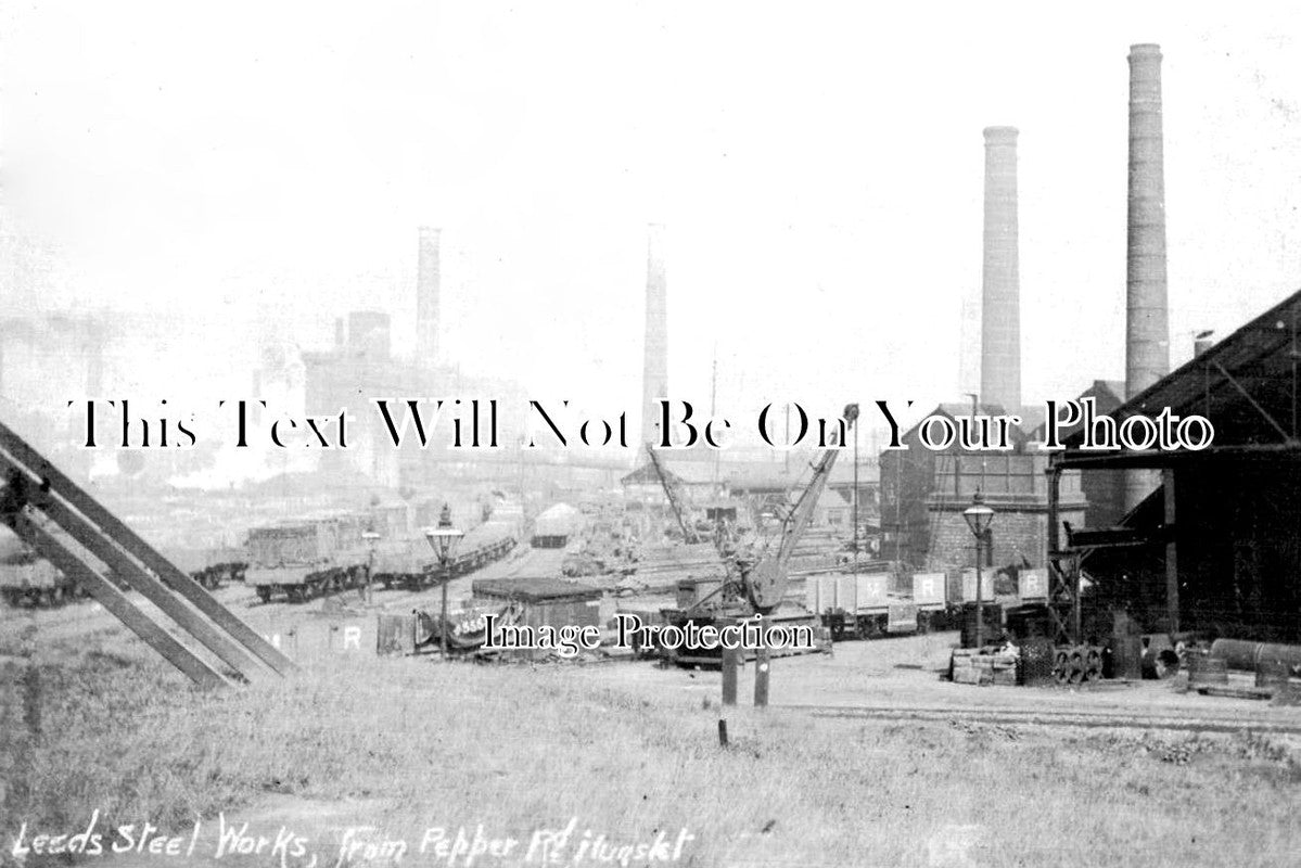 YO 8512 - Leeds Steel Works, Pepper Road, Hunslet, Yorkshire c1908