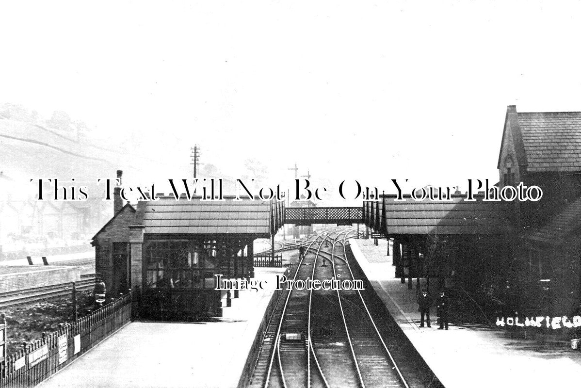 YO 8533 - Holmfield Railway Station, Halifax, Yorkshire