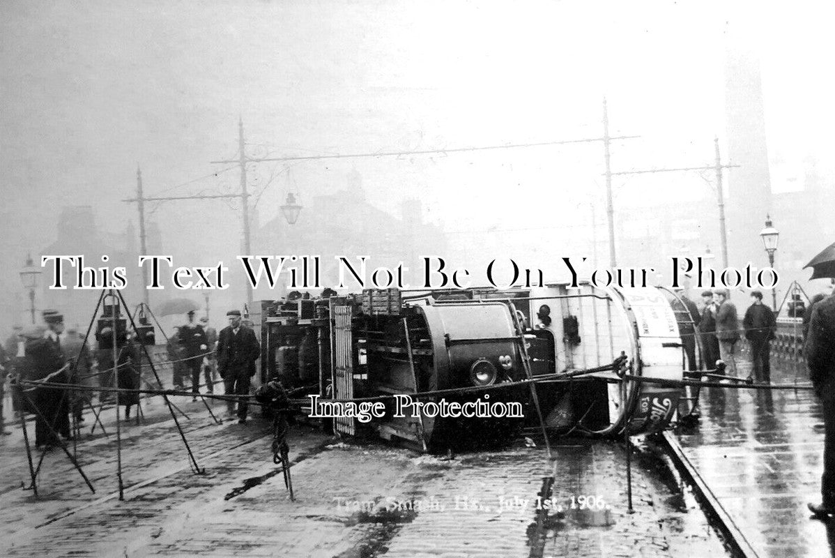 YO 8535 - Tram Smash, Halifax, Yorkshire 1906