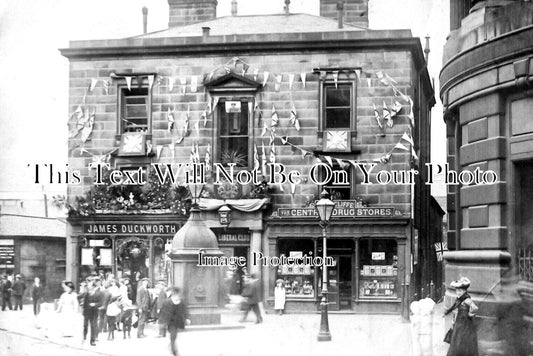 YO 8589 - Liberal Club & Shops, Todmorden, Yorkshire c1905