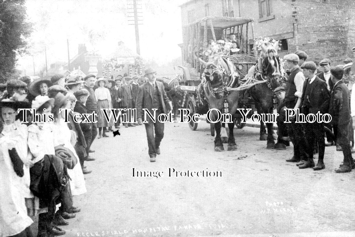 YO 8616 - Ecclesfield Hospital Parade, Yorkshire c1911