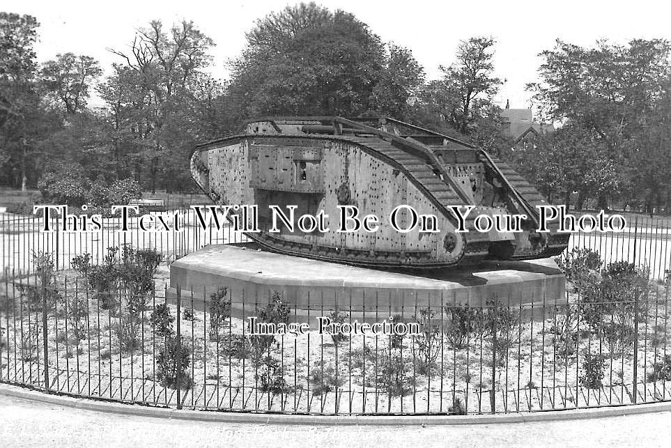 YO 8644 - The Tank, Clifton Park, Rotherham, Yorkshire 1920 WW1