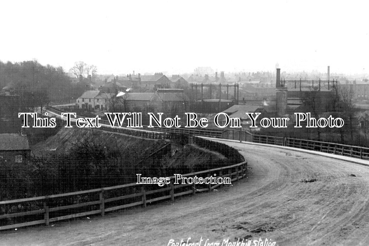 YO 8662 - Pontefract From Monkhill Railway Station, Yorkshire