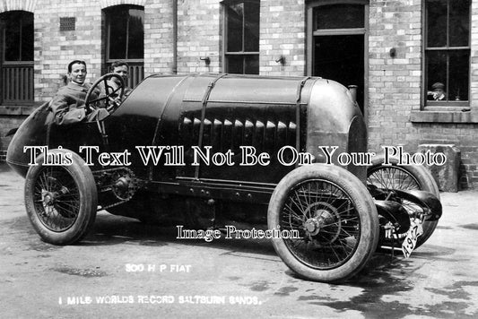 YO 869 - Fiat 300 H.P I Mile Record On Saltburn Sands, Yorkshire