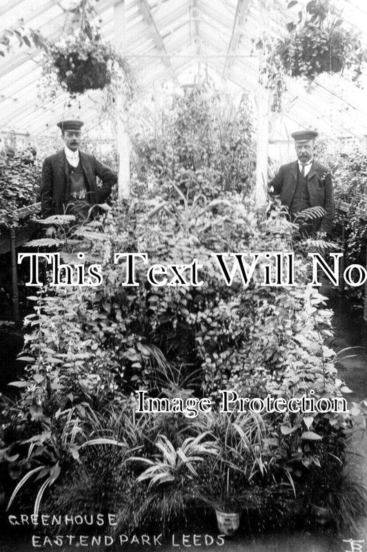 YO 8704 - Greenhouse, Eastend Park, Leeds, Yorkshire c1907